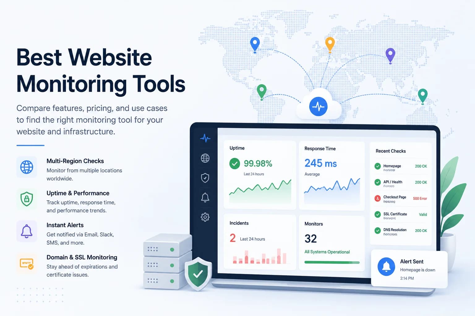 Best Website Monitoring Tools in 2026: 5 Options Compared