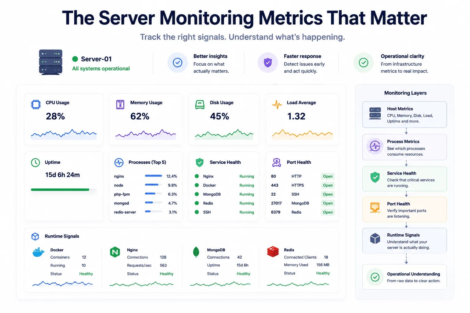 Server Monitoring Metrics That Actually Matter