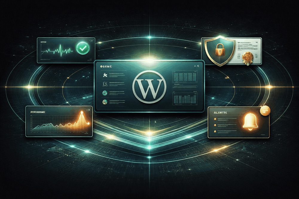 Illustration of comparing WordPress monitoring service capabilities and coverage
